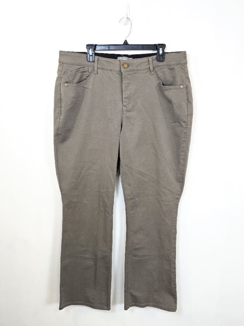 Wit & Wisdom Ab Solution Bootcut Pants 20W Khaki